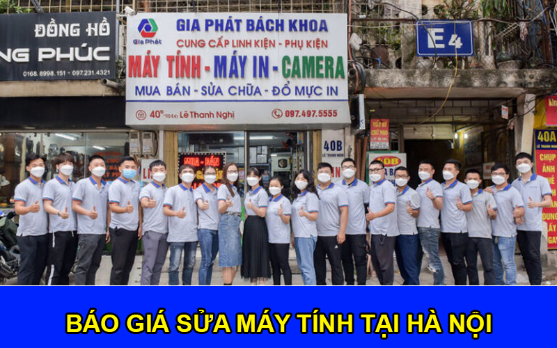 Báo Giá Sửa Máy Tính Tại Hà Nội