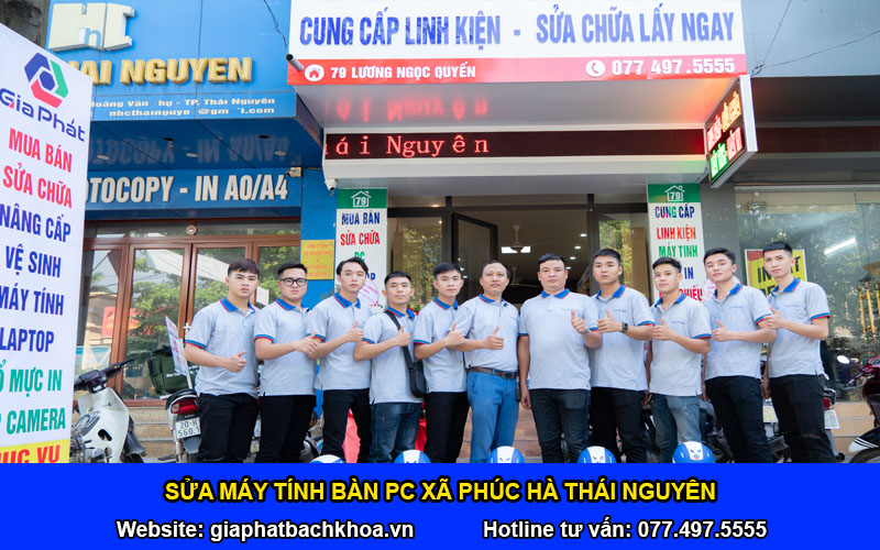 Sửa máy tính bàn PC Xã Phúc Hà Thái Nguyên