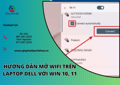 Hướng dẫn mở Wifi trên Laptop Dell với Win 10, 11