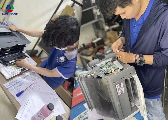 Đổ mực máy in tại nhà huyện Phúc Thọ (1)